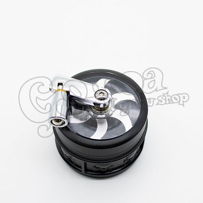 Grinder metal 56 mm 3 part crank arm black